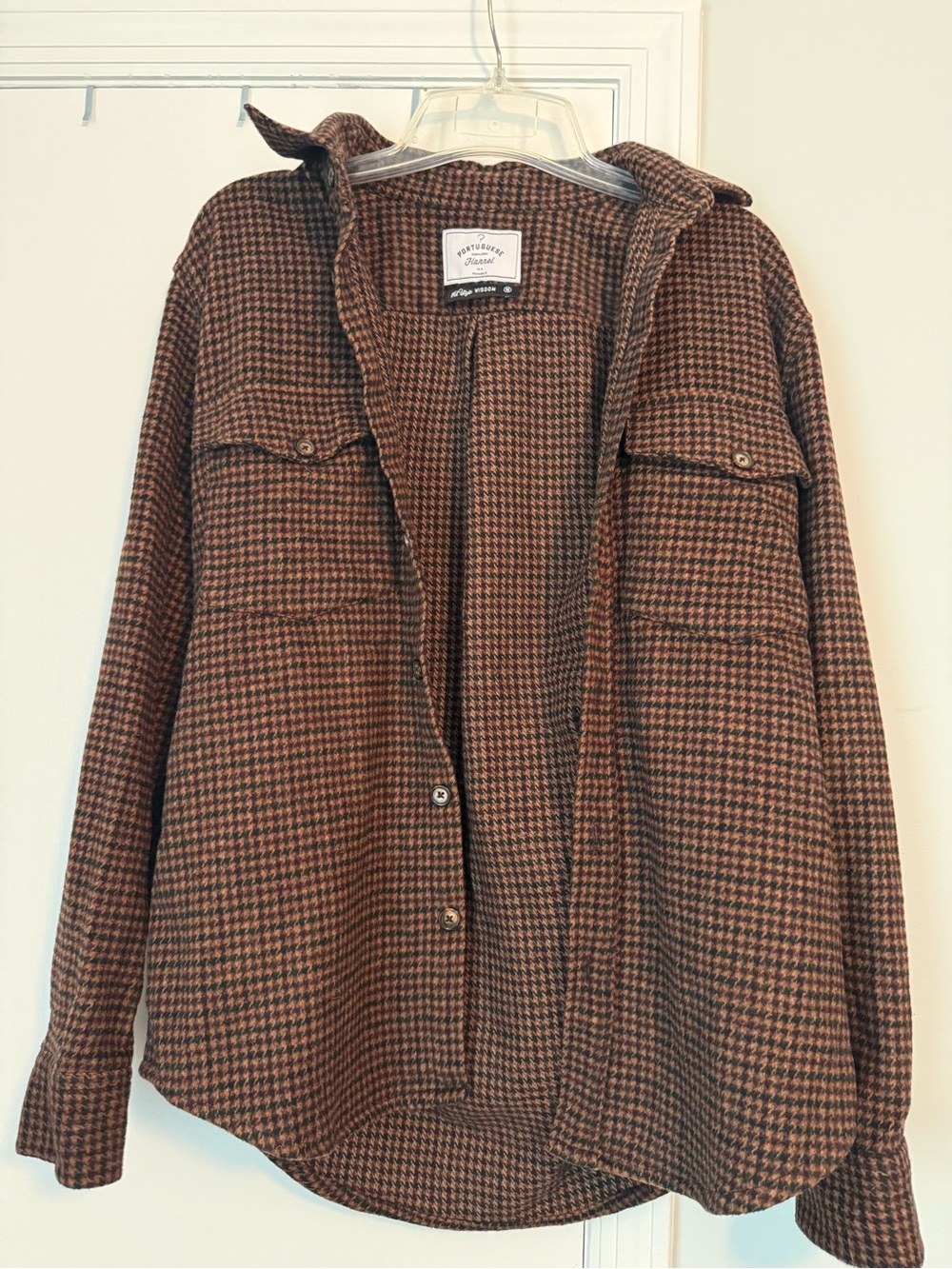 Heavy flannel shirt jacket size M